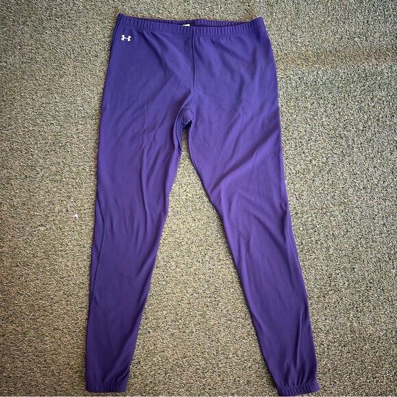 Under Armour Women's Navy Blue Leggings XL - Picture 2 of 5